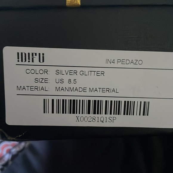 Idifu silver glitter heels . NIB. Never worn. Size 8.5 - Picture 8 of 8